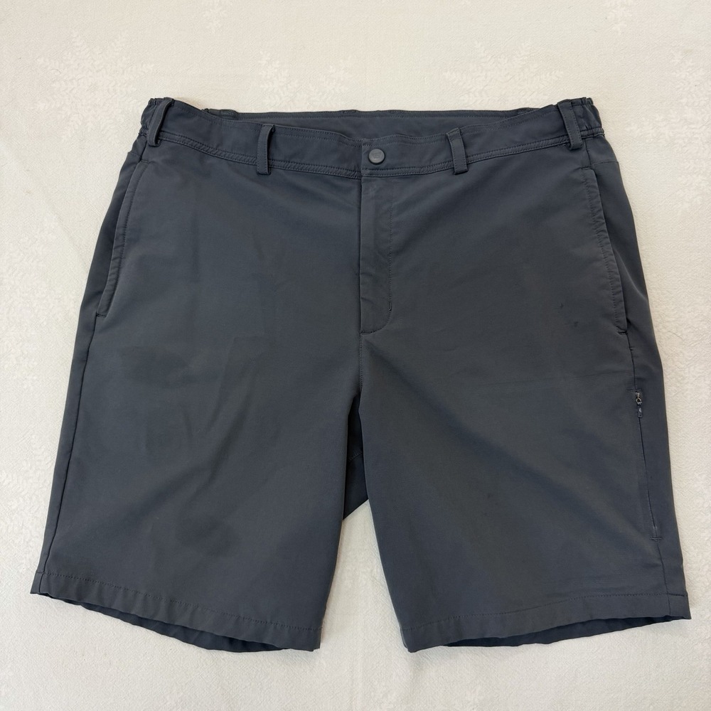Mack Weldon Radius Flex Shorts Mens 38 XL Gray 9" Performance Stretch Golf Tech